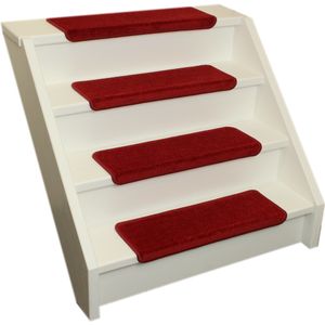 Trapmat Elite Soft Rood rechthoekig 65x22x3,5cm