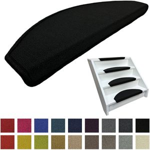 Trapmatten Elite Zwart (halve maantjes) 56x17x3,5cm