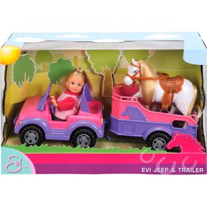 Evi Love - Jeep met Paardenaanhanger - minipop