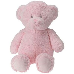 Knuffel Beer Pluche Roze, 60cm