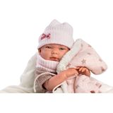 Llorens full body babypop meisje Nica met kleding kussen en speen 40 cm