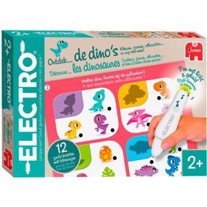 Electro Wonderpen - Ontdek de Dino's: educatief vraag- en antwoordspel voor kinderen vanaf 2 jaar met 12 grote kaarten