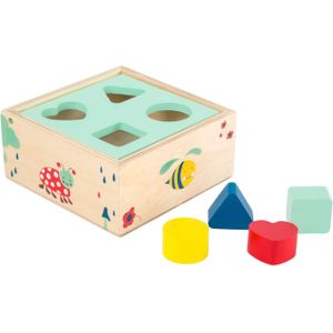 Small Foot - Houten Vormenstoof met Blokken Natuur, 5dlg.