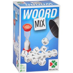 Selecta Woordmix Dobbelspel - Verbeter je woordenschat en scoor punten met 13 letterdobbelstenen! Geschikt voor 1-4 spelers vanaf 8 jaar.