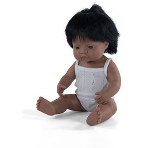 Miniland Babypop Jongetje Met Vanillegeur 38 Cm  Wit Pakje