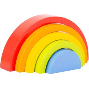 Houten Regenboog Bouwblokken - Hout Speelgoed Vanaf 1 Jaar