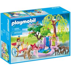 Playmobil Prins en prinses met Koets en Waterval - 5021