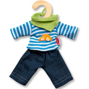 Heless poppen jeans en shirt voor popje van 15cm