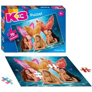 K3 - Puzzel - 70 stukjes - Lied van de zeemeermin