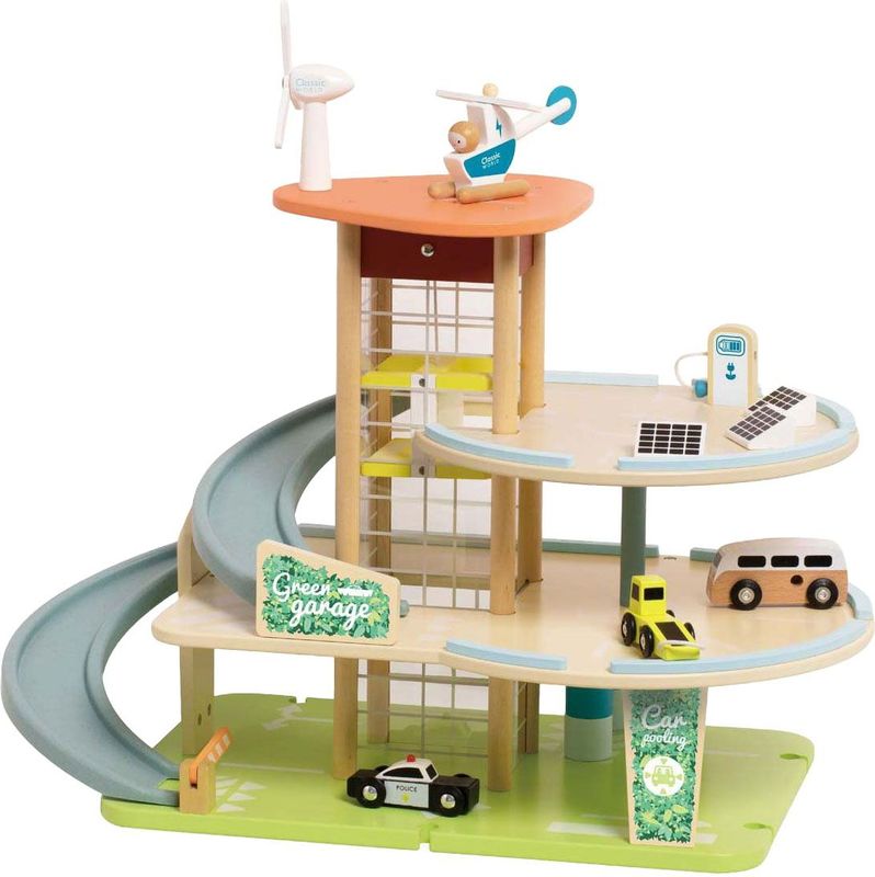 Classic World Houten Duurzame Garage met Accessoires, 19dlg.