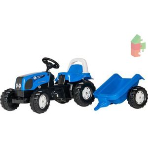 Rolly Toys rollyKid Landini Power Farm - Traptractor met Aanhanger