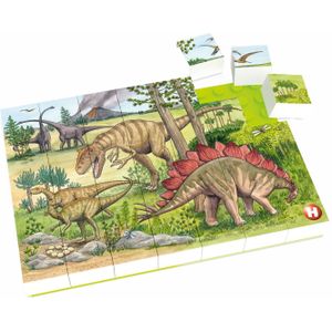 Hubelino Blokpuzzel Dinosaurus Wereld, 35st.