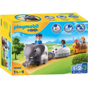 PLAYMOBIL 1.2.3 Dierentrein - 70405