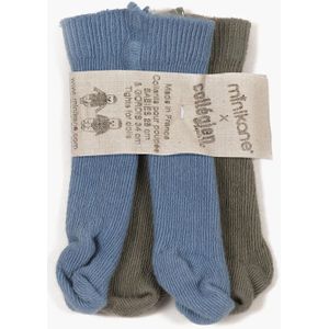 Minikane poppenmaillots blauw/groen 2 stuks voor poppen van 34 cm