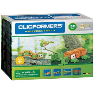 Clicformers Mini Insecten Set 4in1, 30 dlg.