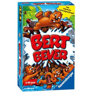 Ravensburger Bert Bever - Pocket Editie: Geschikt voor 1-4 spelers vanaf 4 jaar | Maak de meeste boomstammen ongemerkt buit!