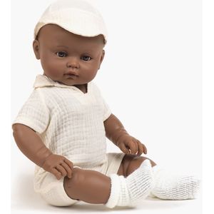 Minikane / Paola Reina bruine babypop Augustin creme 47cm