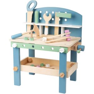 Small Foot - Houten Werkbank Compact Nordic, 22dlg.