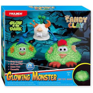 Glow in the Dark Speelzand Glowing Monsters, 500gr.