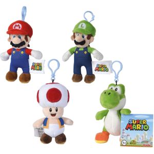 Super Mario Pluchen Knuffel Sleutelhanger