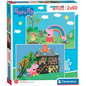 Clementoni Legpuzzel - Peppa Pig, 2x60st.