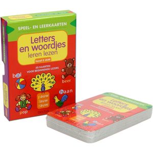 Speel- en Leerkaarten - Letters en Woordjes Leren Lezen (5+)