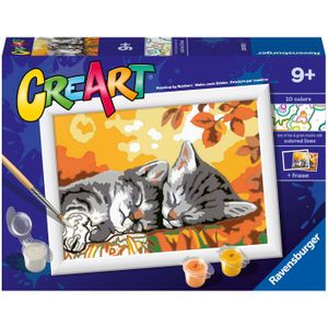 CreArt Schilderen op Nummer - Herfst Katjes