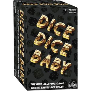 Bluf je weg naar succes met Dice Dice Baby - het ideale dobbelspel voor gezinnen en vrienden! Leeftijd 8+, 2-4 spelers.