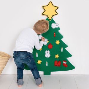 Nijntje kerstboom vilt, in bewaarkoffer afmeting 75 x 100 cm 20-delig, home deco kerst - Bambolino Toys