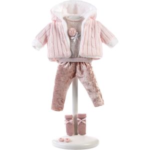 Llorens kleding set Joelle roze voor poppen van 38 cm