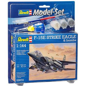 1:144 Revell 63972 F-15E Strike Eagle & Bombs - Model Set Plastic Modelbouwpakket