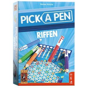 999 Games Pick a Pen Riffen - Gezelschapsspel voor 2-4 spelers vanaf 8 jaar - Verken de oceaan en vind schatten!