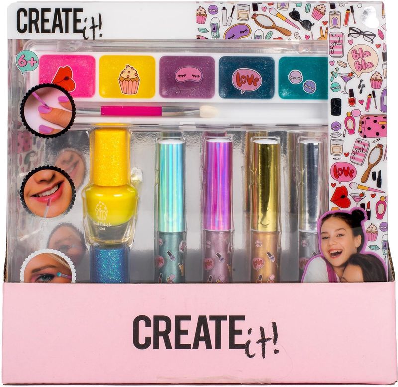 Create it! Beauty Make-up Set Metallic 7-delig