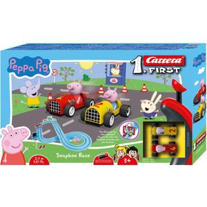 Carrera First Racebaan - Peppa Pig Zeepkist Race