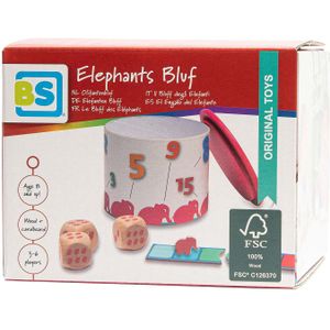 BS Toys Elephants Bluff - Gezelschapsspel voor 3-6 spelers vanaf 8 jaar | Bluf je een weg naar de overwinning!