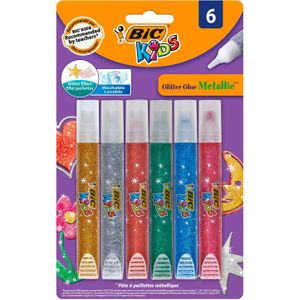 BIC Kids Glitterlijm Metallic, 6st.