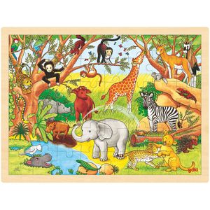 Jungle Legpuzzel - Afrika (48 stukjes)