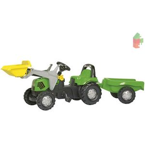 Rolly Toys RollyKid - Traptractor met Frontlader en Aanhanger