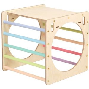 Houten Activiteiten Kubus Pastel