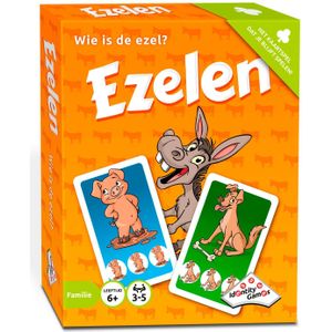 Ezelen Kaartspel - Ludiek en snel spel voor de hele familie - 3-5 spelers, vanaf 6 jaar - Speelduur 15 min