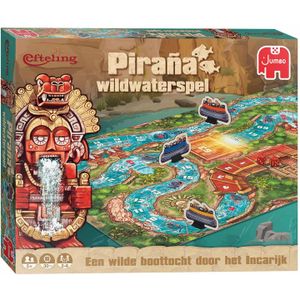 Jumbo Efteling Ganzenbord Piraña Wildwaterspel - Spannend race bordspel voor 2-6 spelers, leeftijd 12+, speelduur 60 minuten