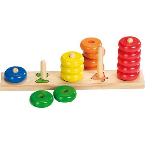 Goki Houten Stapelpuzzel kleur