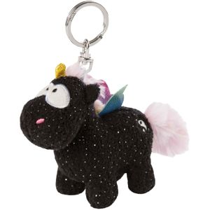 Nici Sleutelhanger Unicorn Yin 9 X 10 Cm Polyester Zwart/Roze