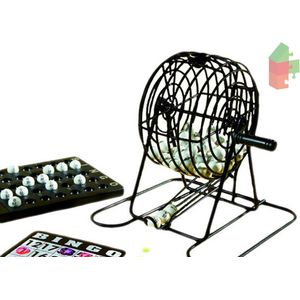 Longfield Games Bingomolen 13,5 cm - Inclusief 75 ballen en 18 bingokaarten