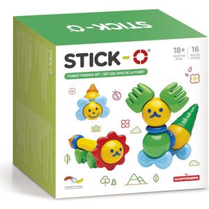 Stick-O Bouwsets Bosvriendjes - magnetisch speelgoed - 20 modellen