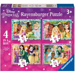 Ravensburger Princess 4-in-1 Puzzel (12, 16, 20, 24 Stukjes)