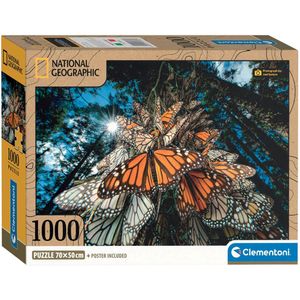 Clementoni Legpuzzel National Geographics - Vlinder, 1000st.