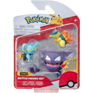 Pokémon Battle Figure Speelset - Shinx, Cyndaquil, Haunter