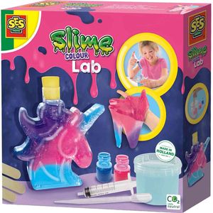 SES - Slime Kleuren Lab - Unicorn - Meng Je Eigen Kleuren Slijm - Goed Uitwasbaar - STEM-set