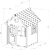 AXI Julia Speelhuis in Bruin/Groen - Speelhuisje voor de tuin / buiten - FSC hout - Tuinhuisje voor kinderen